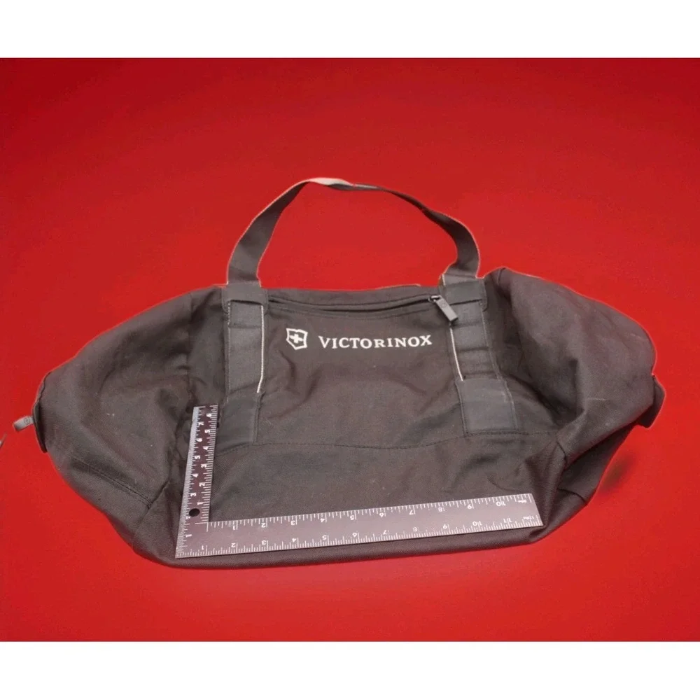 Victorinox Swiss Army Black Nylon Pouch Duffle Travel Bag No Shoulder Strap